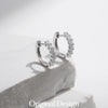MODIAN D Color Moissanite Small Hoop Earrings 925 Sterling Silver Hollow Sparkling Ear Buckles For Women Wedding Fine Jewelry