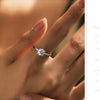 MODIAN 1CT D Color Round High Quality Moissanite Ring For Women 925 Sterling Silver Romantic Wedding Engagement Band Jewelry