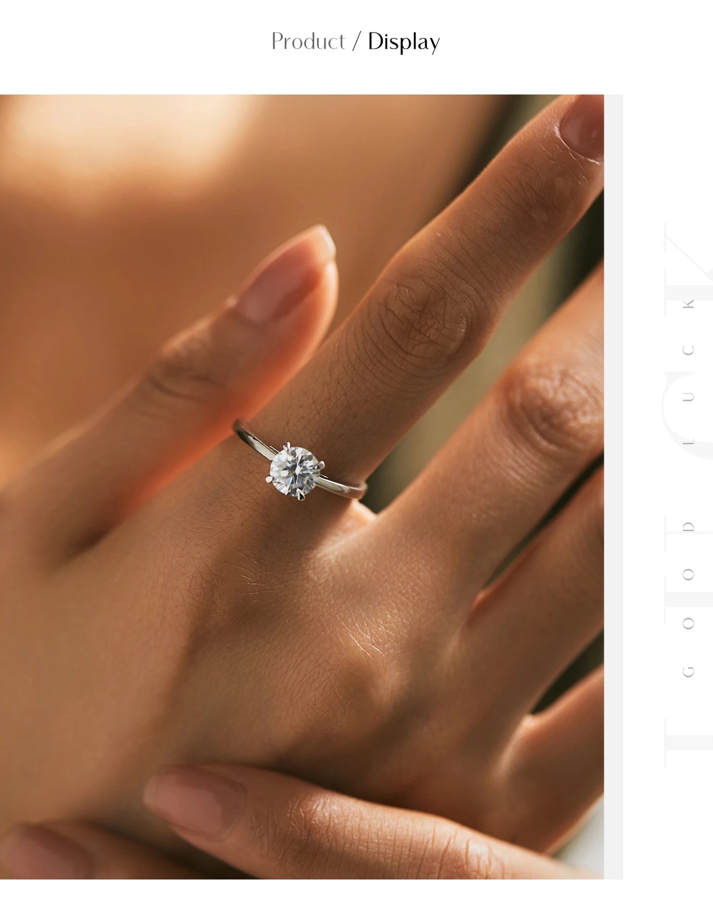 MODIAN 1CT D Color Round High Quality Moissanite Ring For Women 925 Sterling Silver Romantic Wedding Engagement Band Jewelry