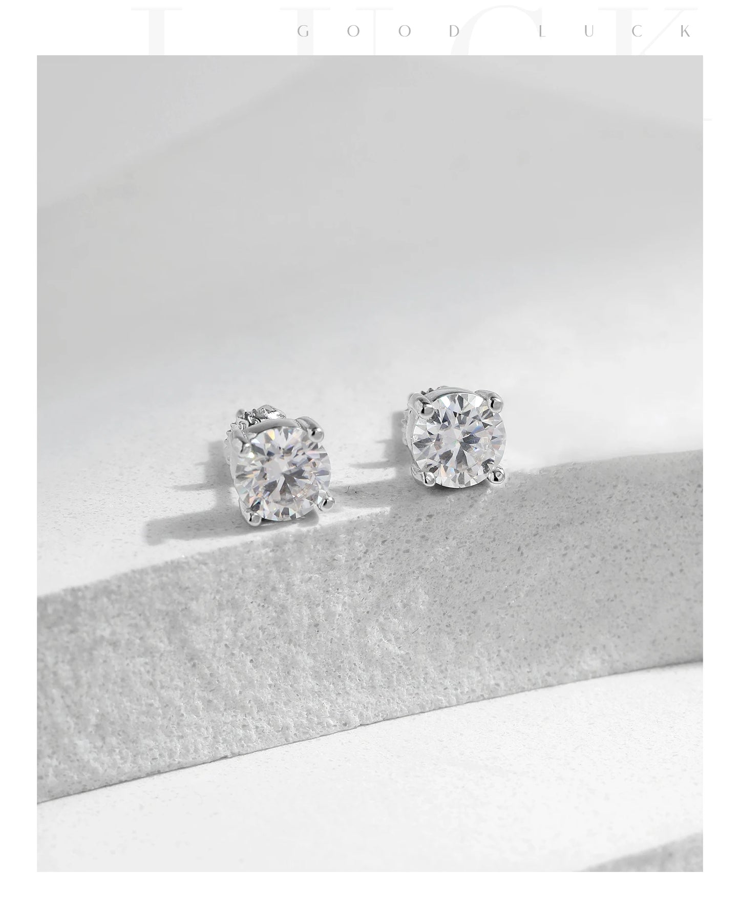 MODIAN Dazzling D Color Moissanite 925 Sterling Silver Round Pendant Necklace Stud Earrings For Women Wedding Fine Jewelry Set