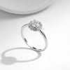 MODIAN 0.5CT D Color VVS1 Round Moissanite Ring 925 Sterling Silver Rings Exquisite Wedding Jewelry For Women Anniversary Gift