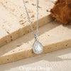 MODIAN 1.2CT Water Drop Moissanite Wedding Necklaces 925 Sterling Silver Exquisite Pendant Necklace For Women Statement Jewelry