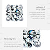 Modian Moissanite Gemstone Clear D Color 925 Sterling Silver Small Tiny Dazzling Stud Earrings For Women Wedding Fine Jewelry