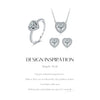 MODIAN Heart Moissanite Wedding Set 925 Sterling Silver Luxury Halo Earring Sparkle Rings Necklace For Women Bridal Jewelry