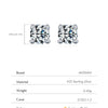 Modian Moissanite Gemstone Clear D Color 925 Sterling Silver Small Tiny Dazzling Stud Earrings For Women Wedding Fine Jewelry