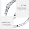 MODIAN Exquisite Round Moissanite Ring 925 Sterling Silver Trendy Wedding Engagement Band Rings For Women Fine Jewelry