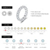 MODIAN D Color Moissanite Dazzling Ring 925 Sterling Silver Luxury Round Eternity Band Rings For Women Wedding Fine Jewelry Gift