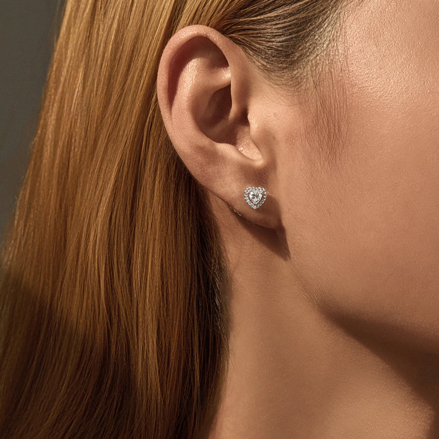 MODIAN Heart Moissanite Wedding Set 925 Sterling Silver Luxury Halo Earring Sparkle Rings Necklace For Women Bridal Jewelry