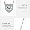 MODIAN D Color Heart Moissanite 925 Sterling Silver Fashion Simple Pendant Necklace For Women Wedding Fine Jewelry Gfits