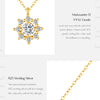 MODIAN 0.5 Carat Moissanite Necklace D color VVS1 Lab Diamond Snowflake Necklace For Women 925 Sterling Silver Jewelry