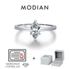 MODIAN D Color Marquise Cut Rhombic Moissanite 925 Sterling Silver Luxury  Band Rings For Women Wedding Fine Jewelry Gifts