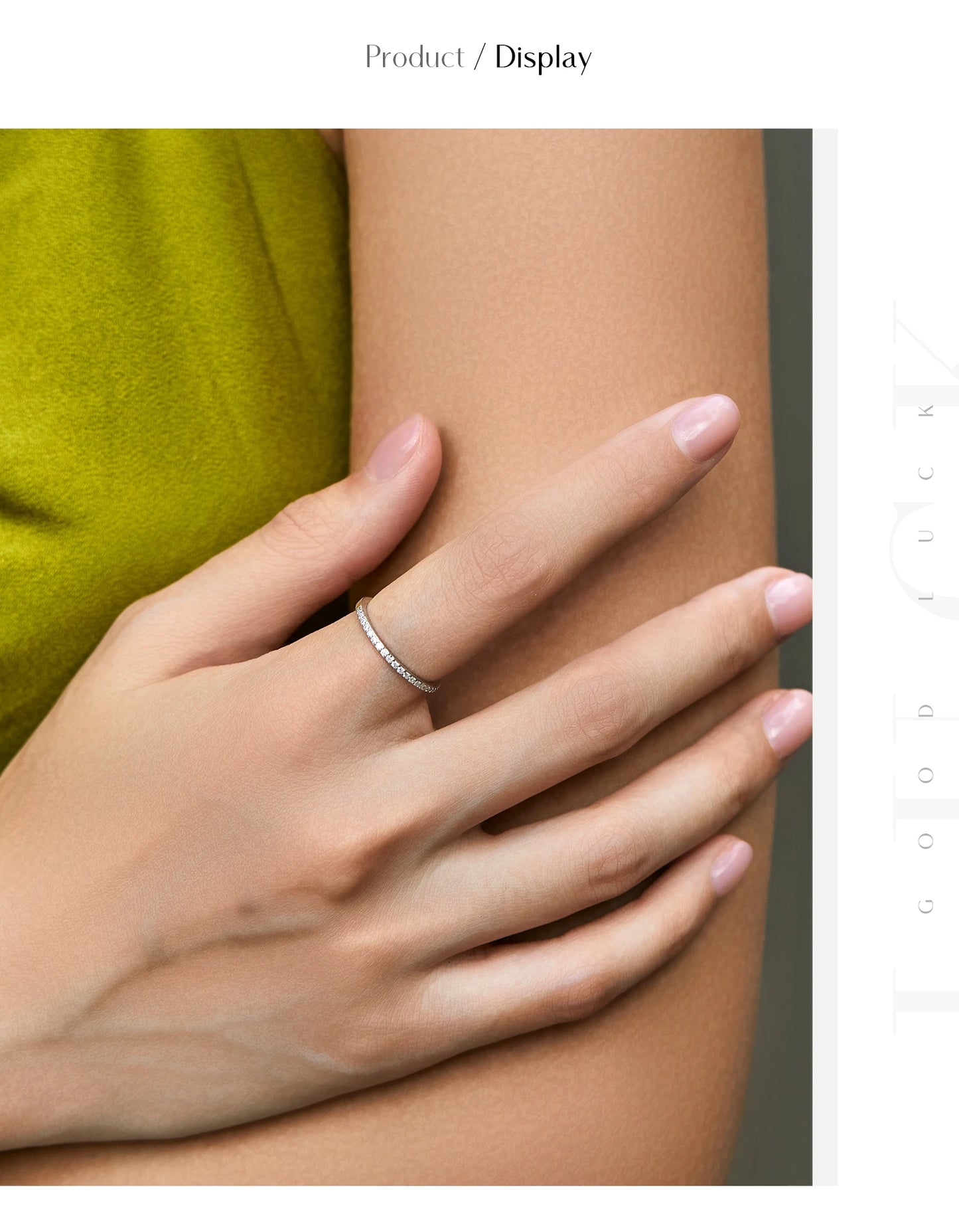 MODIAN D Color Moissanite 925 Sterling Silver Classic Simple Round Hoop Earrings Ring For Women Daily Fine Jewelry Set