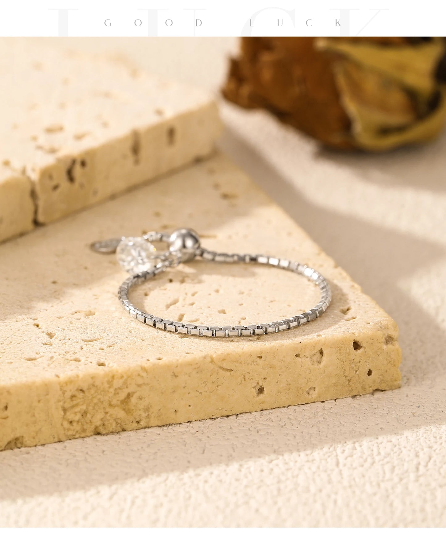 MODIAN D Color Moissanite Rings 925 Sterling Silver Adjustable Beads Boxes Exquisite Chain Rings For Women Fine Jewelry Gift