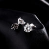 MODIAN D Color 1CT Moissanite Earrings 925 Sterling Silver Sparkling Three Prong Setting Stud Earrings For Women Wedding Jewelry