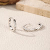 MODIAN D Color Moissanite Ear Buckles 925 Sterling Silver Sparkle Retro Hollow Stars Hoop Earrings For Women Fine Jewelry
