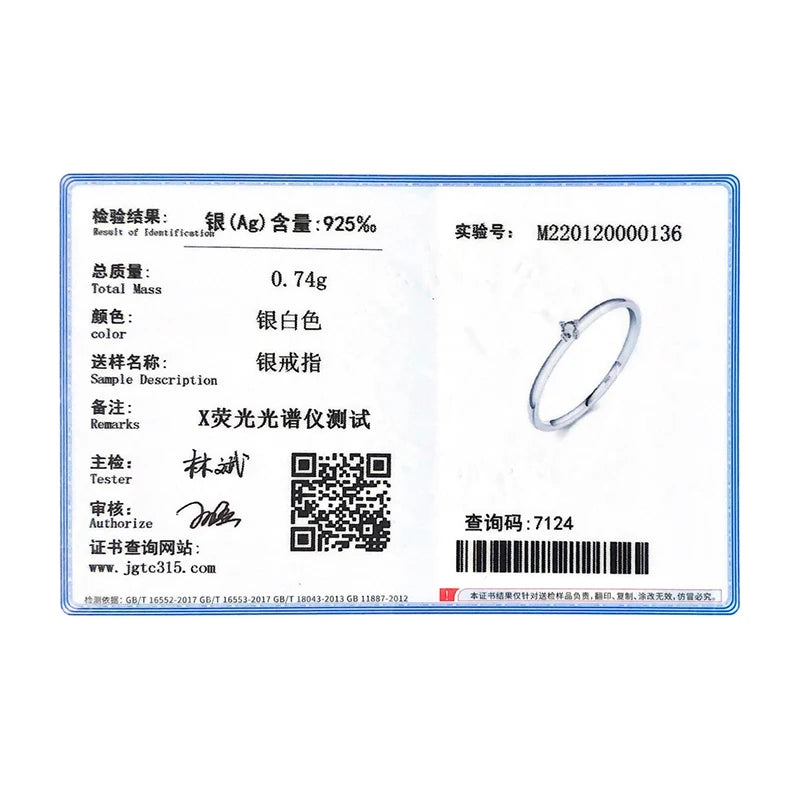 MODIAN Exquisite D Color Round Moissanite Finger Rings 925 Sterling Silver Classic Twinkling Wedding Jewelry For Women Gifts