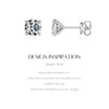 MODIAN D Color 1CT Moissanite Stud Earrings 925 Sterling Silver Wedding Engagement Lab Created Diamond Jewelry For Women Gift