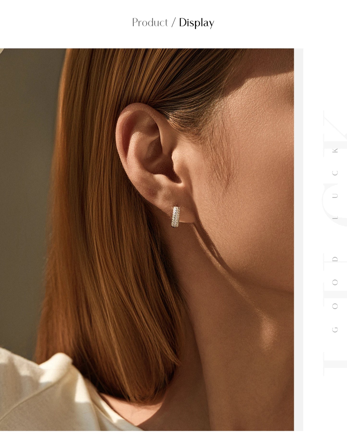 MODIAN D Color Sparkling Moissanite Ear Buckle 925 Sterling Silver Luxury Circle Hoop Earrings For Women Wedding Fine Jewelry