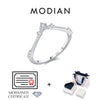 MODIAN D Color Moissanite Rings 925 Sterling Silver Exquisite Arrow Thin Finger Sparkling Rings For Women Wedding Fine Jewelry
