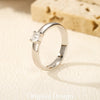 MODIAN D Color Round Moissanite Rings 925 Sterling Silver Fashion Simple Ring For Women Wedding Statement Jewelry Gifts