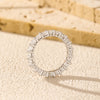 MODIAN Dazzling D Color Moissanite Eternity Band Rings 925 Sterling Silver Luxury Stackable Fashion Ring For Women Fine Jewelry