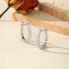 MODIAN D Color Moissanite U Shape Hoop Earrings 925 Sterling Silver Exquisite Elegant Ear Buckle For Women Daily Fine Jewelry