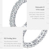 MODIAN Dazzling D Color Moissanite Eternity Band Rings 925 Sterling Silver Luxury Stackable Fashion Ring For Women Fine Jewelry