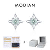 MODIAN D Color Clarity Moissanite Ear Studs 925 Sterling Silver Exquisite Darts Stud Earrings For Women Party Fine Jewelry