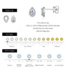 MODIAN D Color Pear Cut Moissanite Stud Earrings 925 Sterling Silver Water Drop Lab Created Diamond Wedding Jewelry For Women
