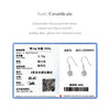 MODIAN 1CT D Color Sparkling Moissanite Hook Earrings 925 Sterling Silver Round Sway Dangle Earrings For Women Fine Jewelry
