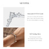 MODIAN D Color Moissanite Rings 925 Sterling Silver Exquisite Arrow Thin Finger Sparkling Rings For Women Wedding Fine Jewelry